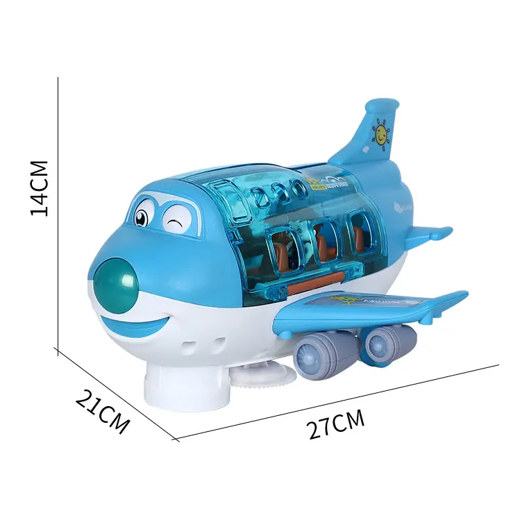 Electric Universal Cartoon Airplane Lights Music Rotation Toys Nexellus