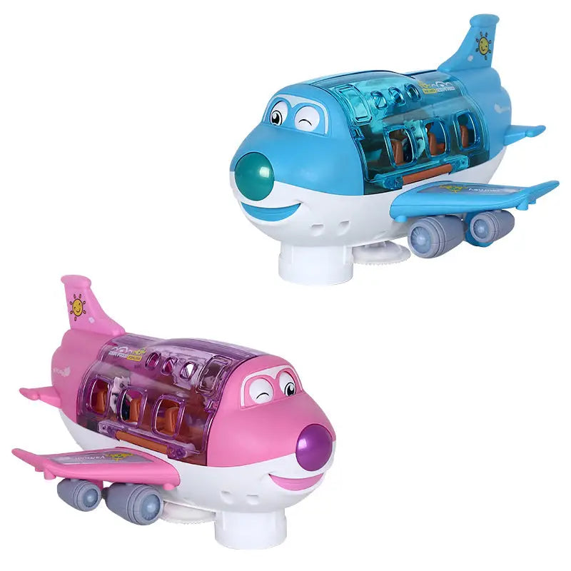 Electric Universal Cartoon Airplane Lights Music Rotation Toys Nexellus