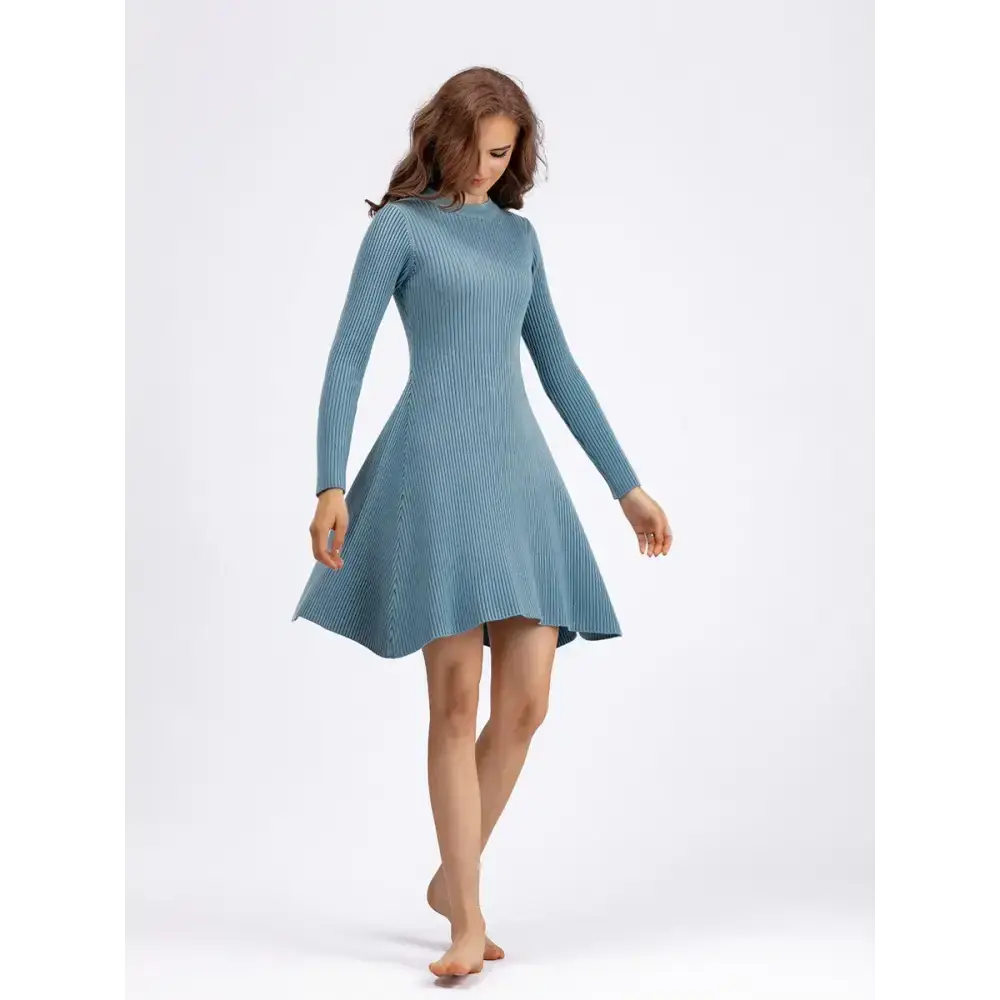 Elegant knit dress women slim mini dress female chic knit sexy dress Nexellus