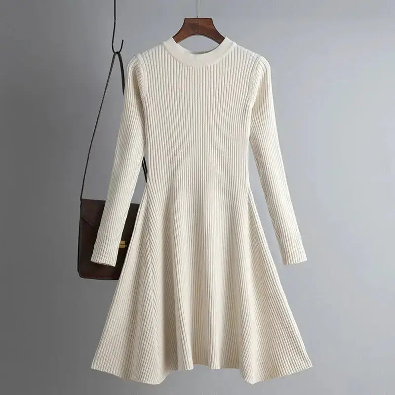 Elegant knit dress women slim mini dress female chic knit sexy dress Nexellus