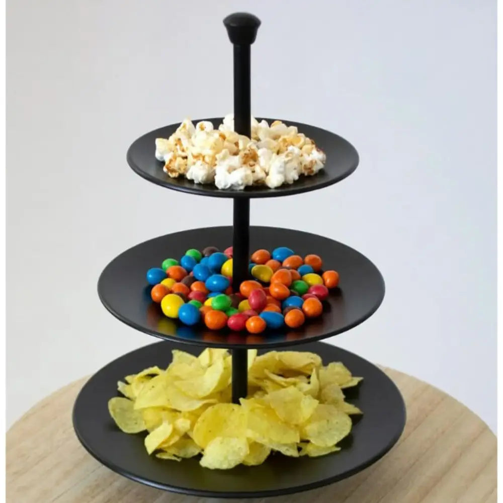 Excellent houseware 3-tier serving stand 36.5 cm matte