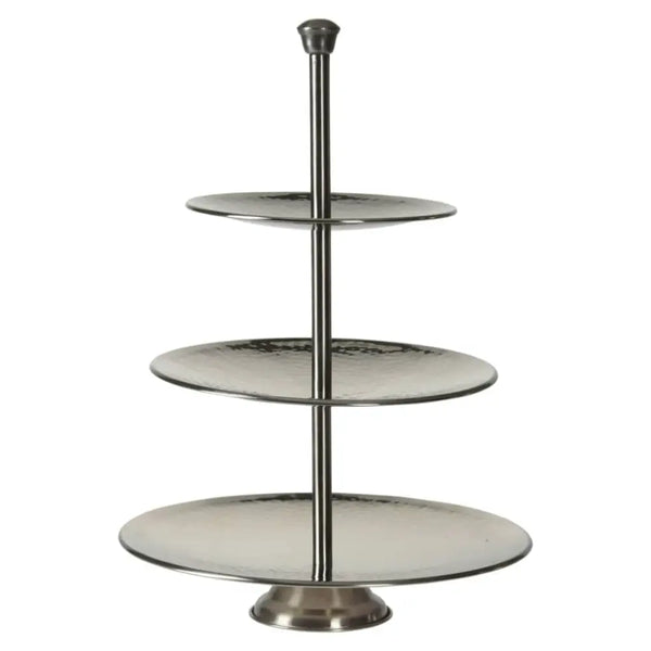 Excellent houseware 3-tier serving stand 36.5 cm stainless