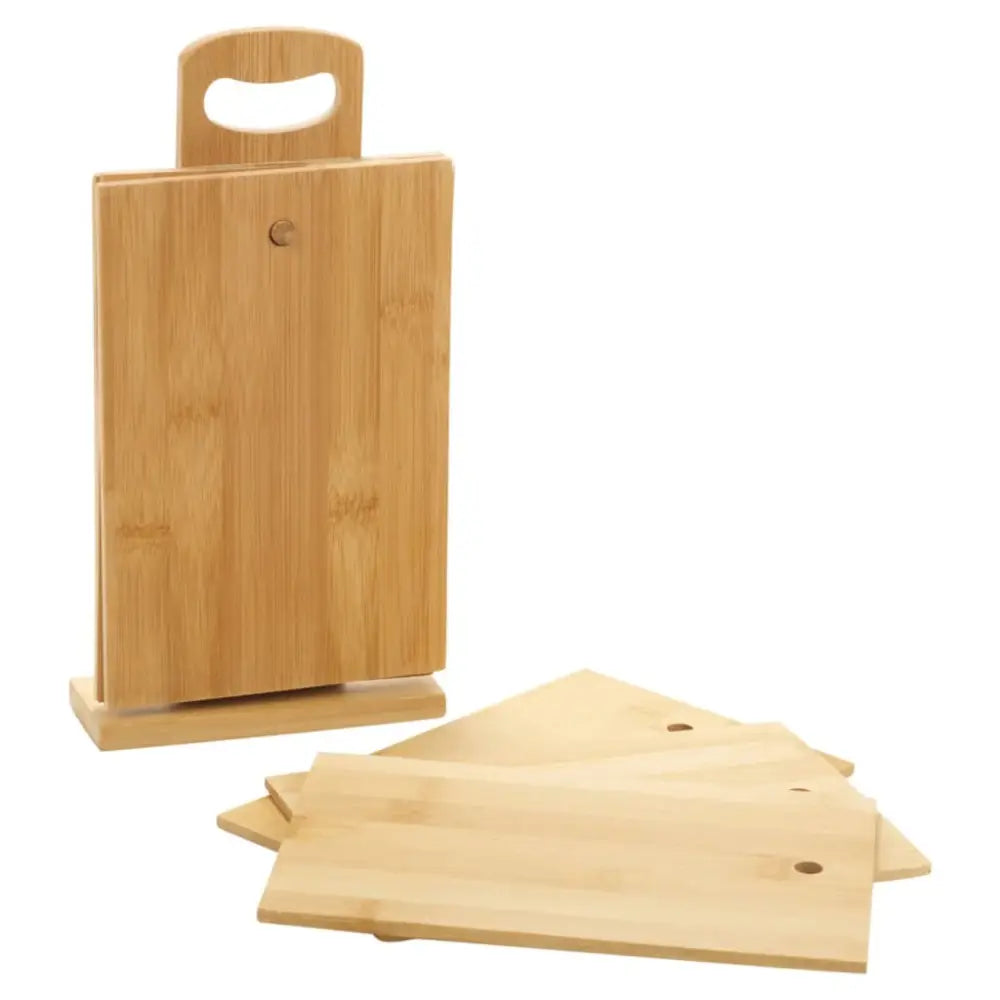 Excellent houseware 7 piece chopping board set with stand