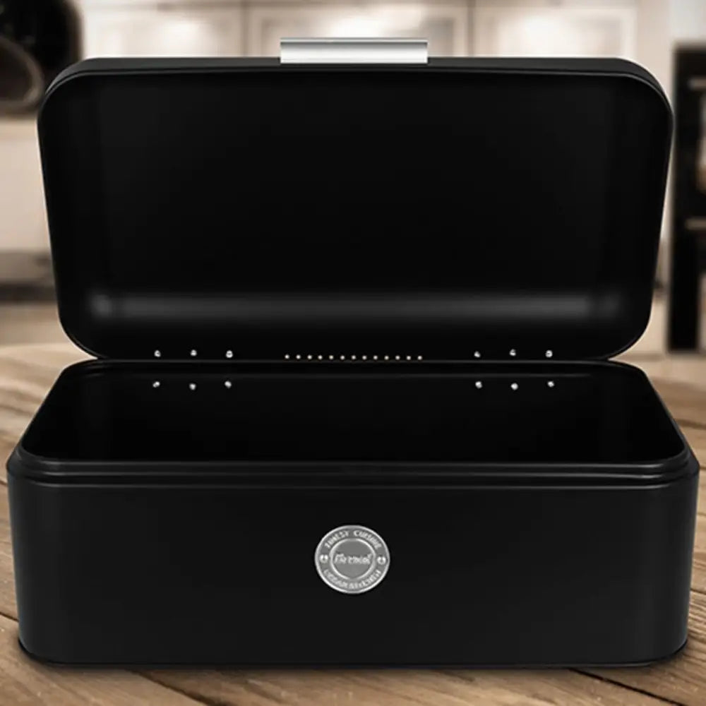 Excellent houseware bread bin matt black 2.5 l - Black