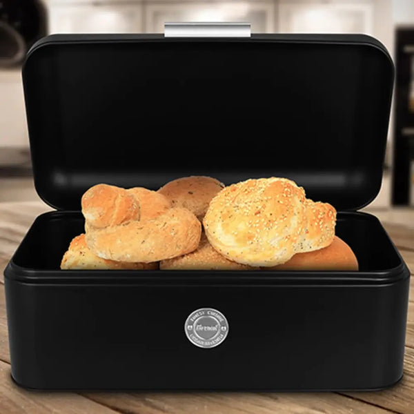 Excellent houseware bread bin matt black 2.5 l - Black