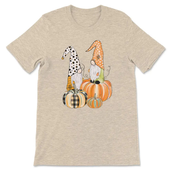 Fall gnomes with pumpkins tee