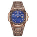 Fashion quartz watch men brand onola luxury retro golden stainless Nexellus