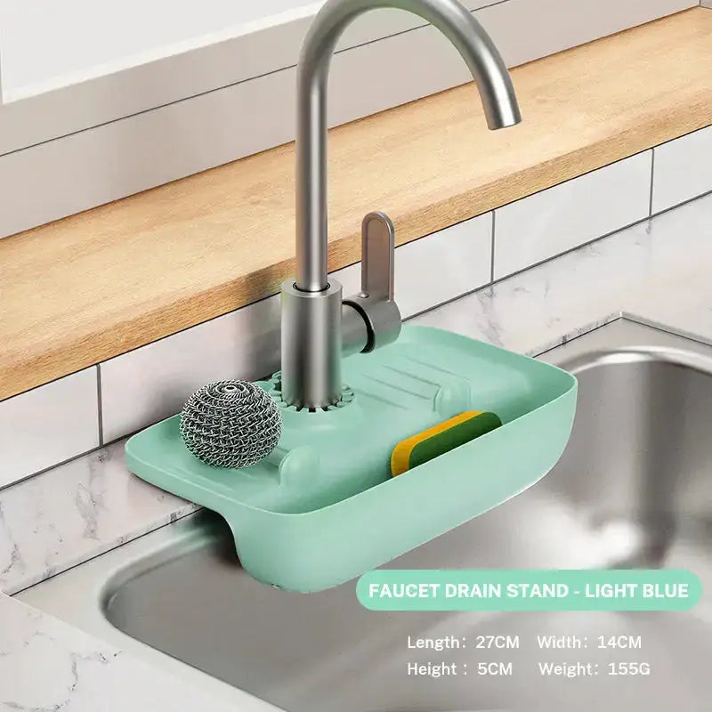 Faucet splash proof drainage rack, sink water collection pad, kitchen Nexellus