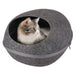 Flamingo cat cave chizmo 39x48x24 cm felt grey - Multicolour