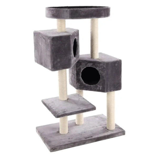 Flamingo cat scratching tree kresko 74x40x115 cm grey - Grey