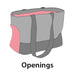 Flamingo pet carrying bag cilou 4 grey 47x21x30 cm - Grey