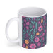 Flowery white mug Nexellus