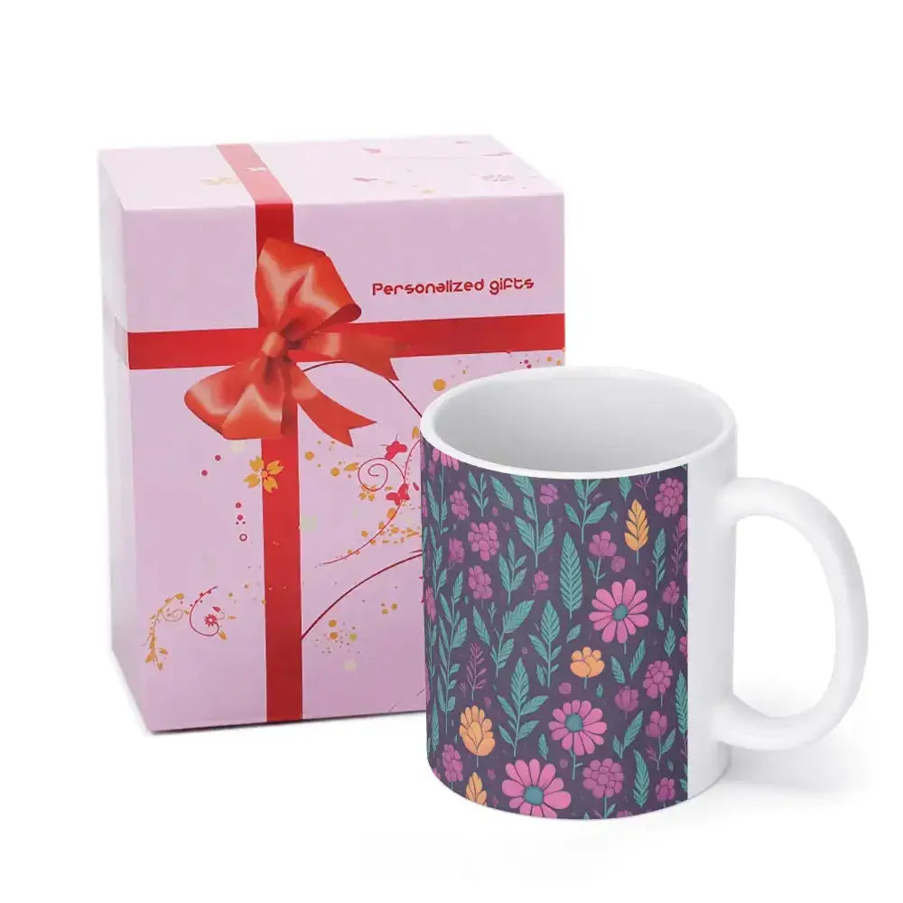 Flowery white mug Nexellus