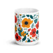 Flowry floral delight: handcrafted mug with unique flower patterns Nexellus