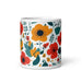 Flowry floral delight: handcrafted mug with unique flower patterns Nexellus