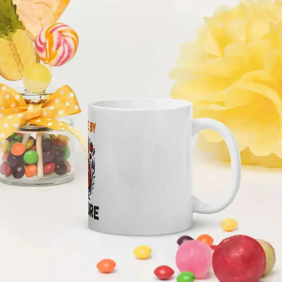 Foody by nature white glossy mug Nexellus