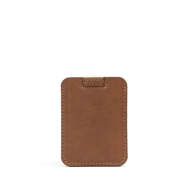 Full-grain leather cardholder - the minimalist - Brown