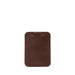 Full-grain leather cardholder - the minimalist - Mahogany