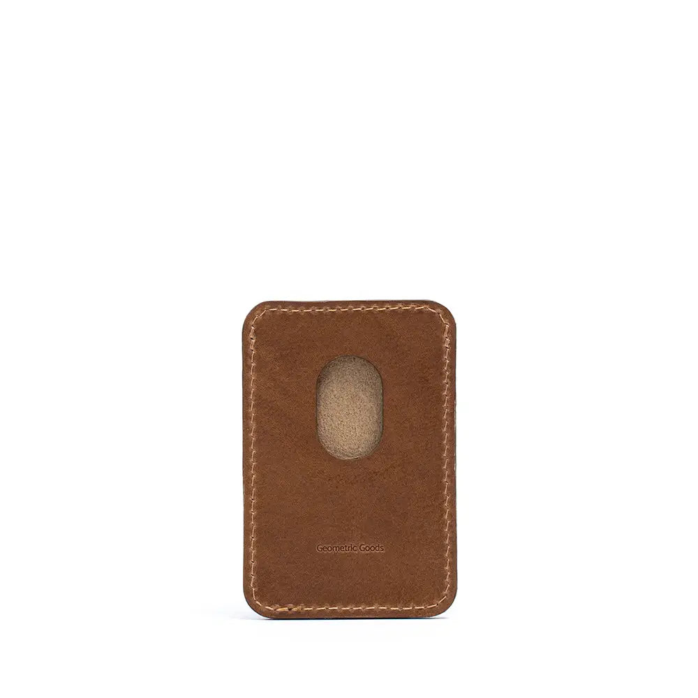 Full-grain leather magsafe wallet - classic