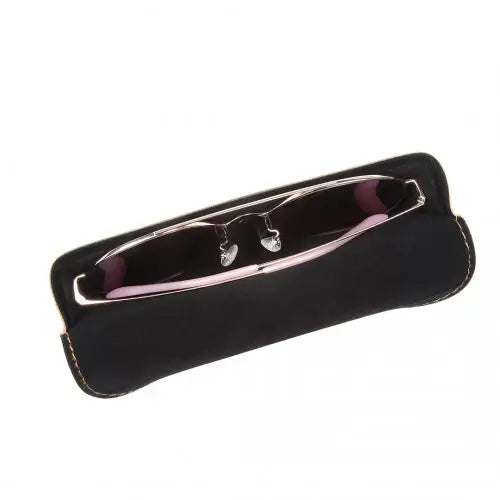 G4041 - Kono Leather Look Soft Sunglasses Case - Brown - Nexellus