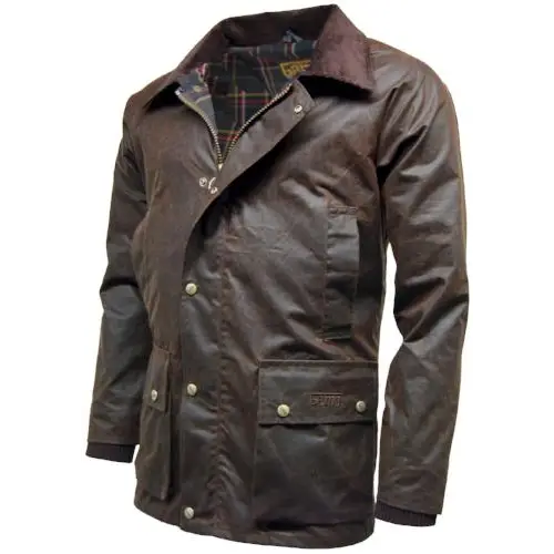 Game barker antique wax jacket