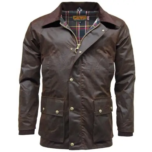 Game barker antique wax jacket - Brown / XXL