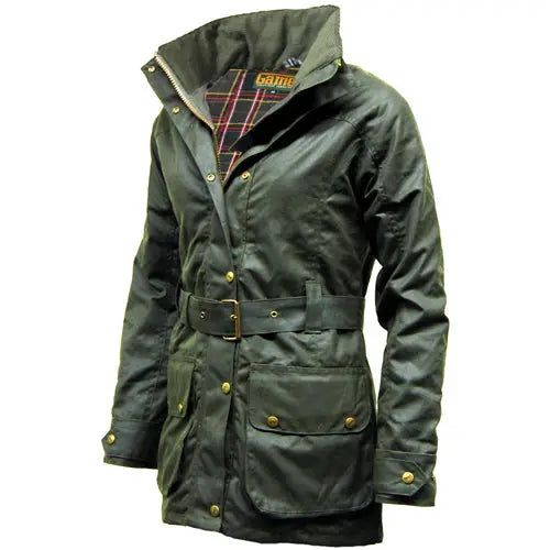 Game cantrell padded antique waxed jacket