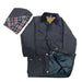 Game childrens quilted wax jacket - Navy / 5 to 6 Years