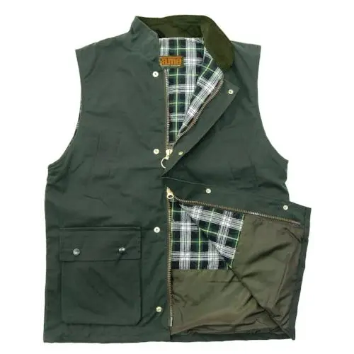 Game classic wax gilet - Olive / 3XL