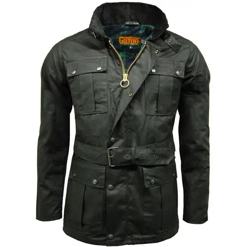 Game continental wax jacket - Black / L