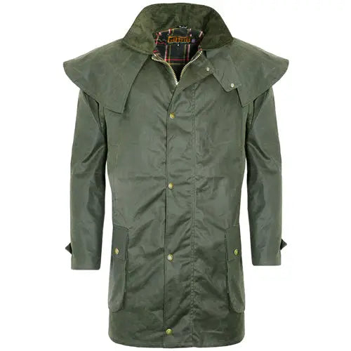 Game kensington antique wax short cape - Olive / S