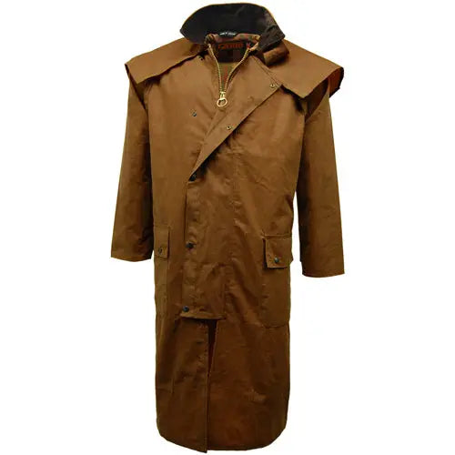 Game wax stockman long cape - Tan / XXL