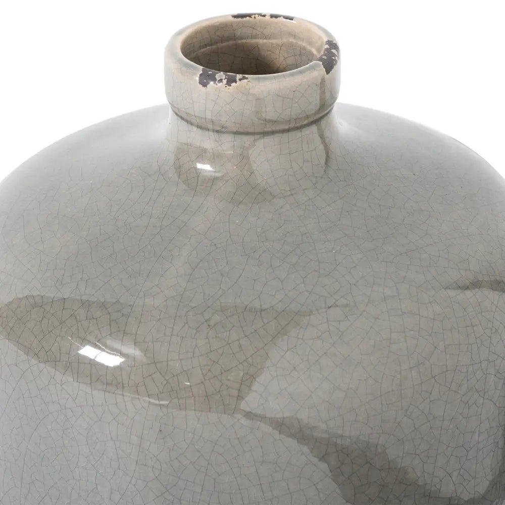 Garda grey glazed eve vase - Ornaments