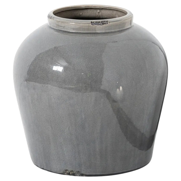 Garda grey glazed juniper vase - Ornaments