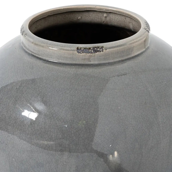 Garda grey glazed juniper vase - Ornaments