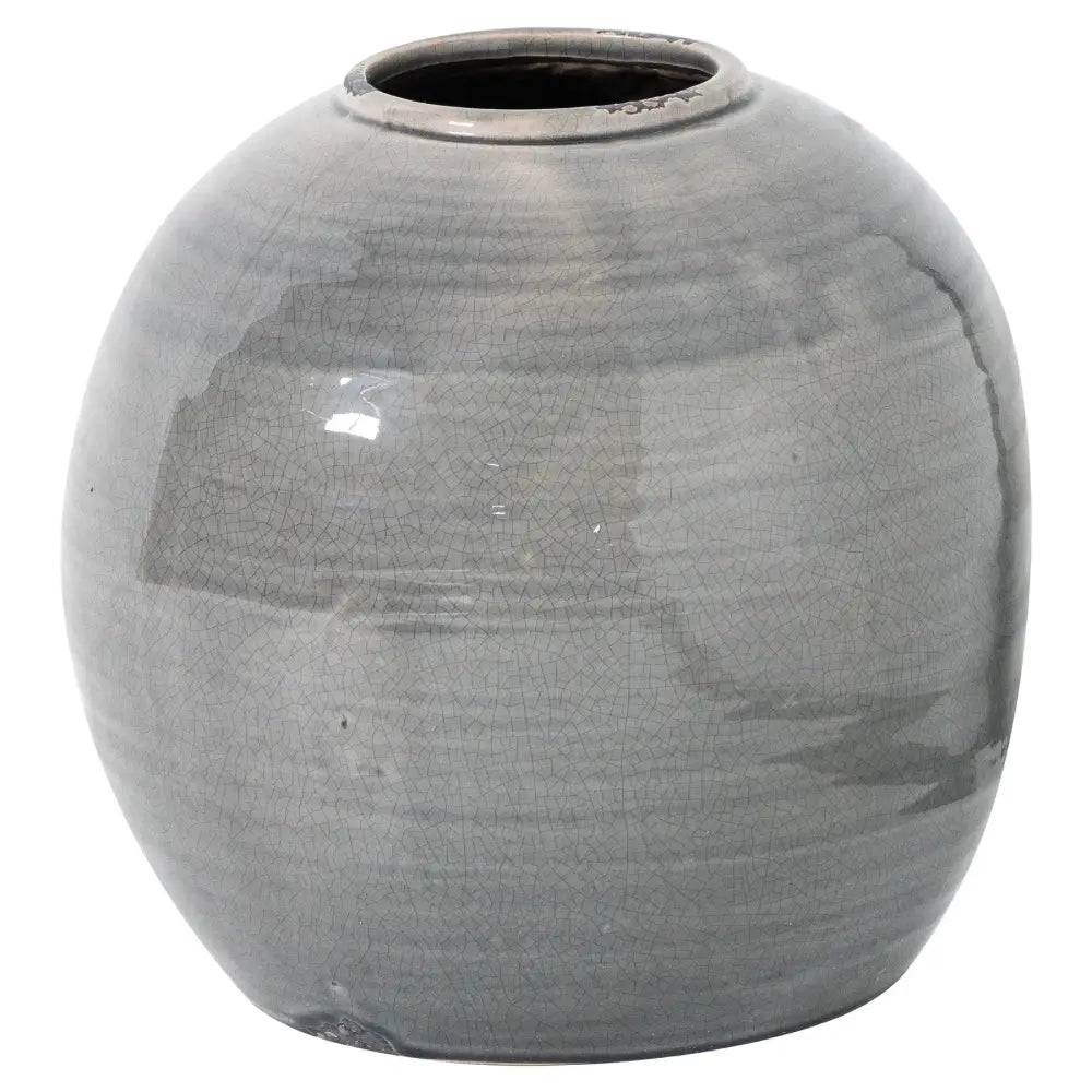 Garda grey glazed tiber vase - Ornaments