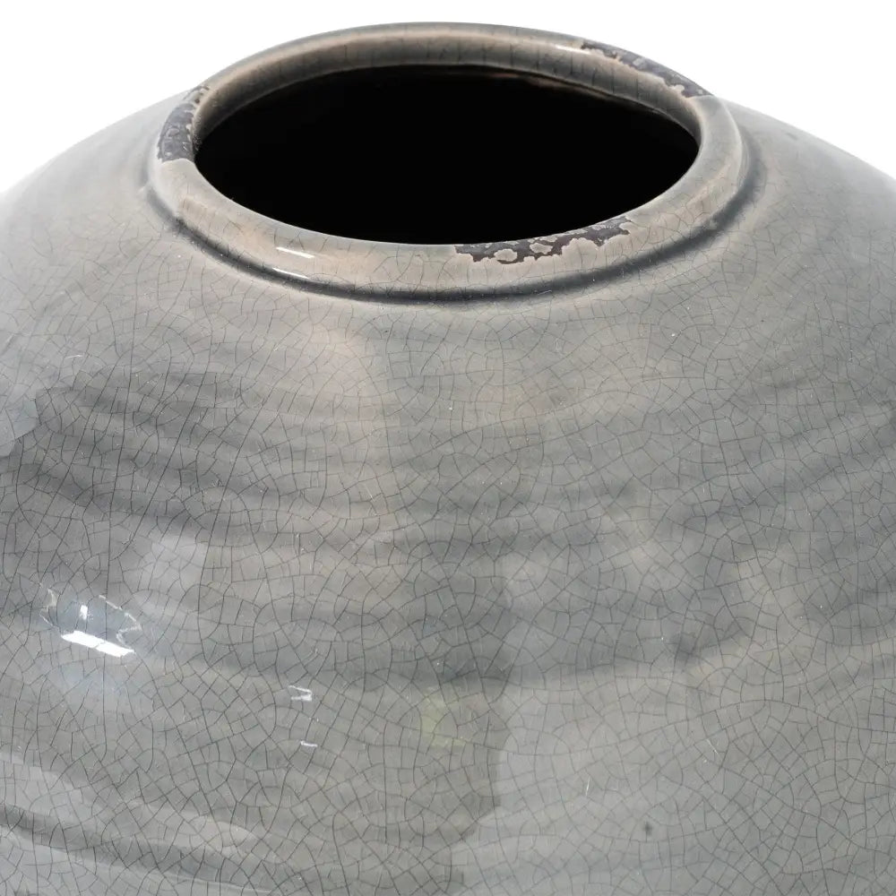 Garda grey glazed tiber vase - Ornaments