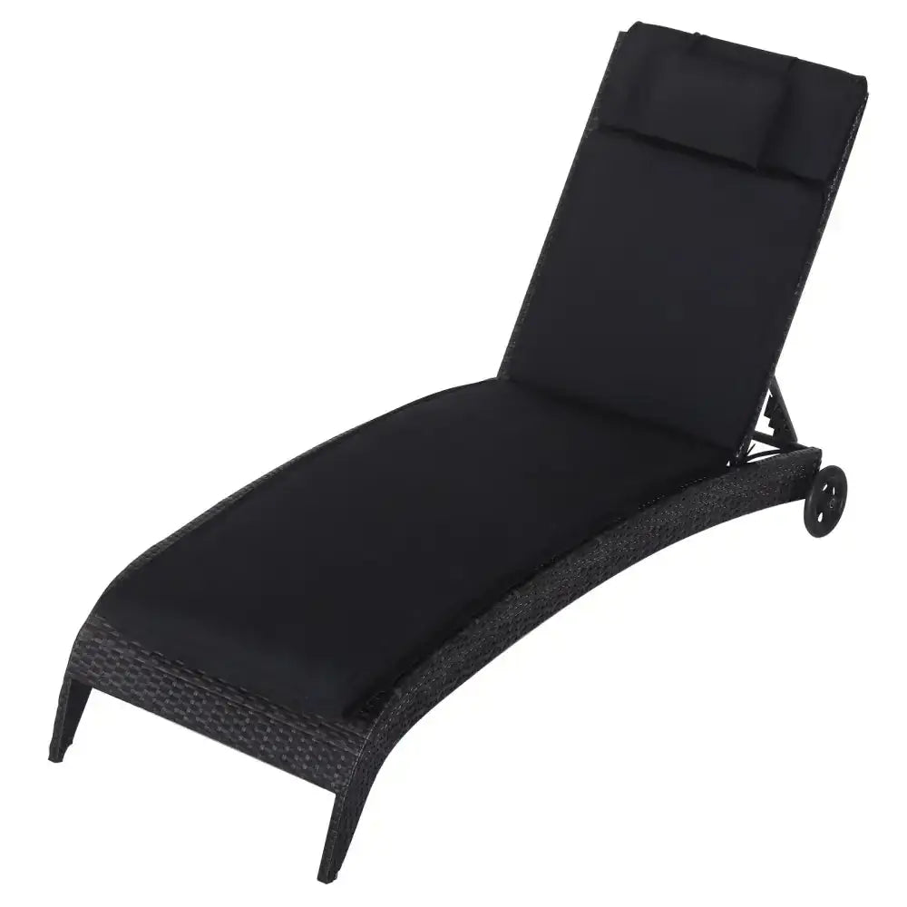 Garden sun lounger chair cushion reclining relaxer indoor outdoor Nexellus