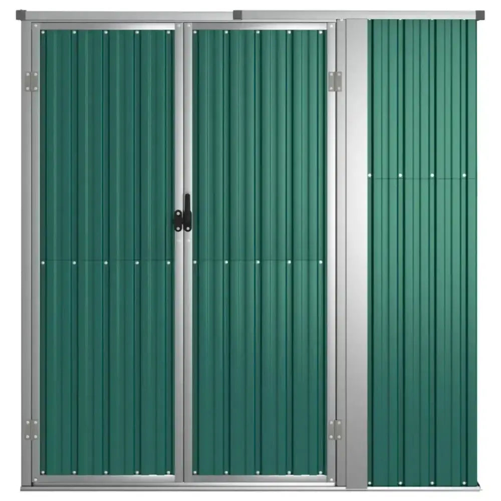 Garden tool shed green 161x89x161 cm galvanised steel Nexellus