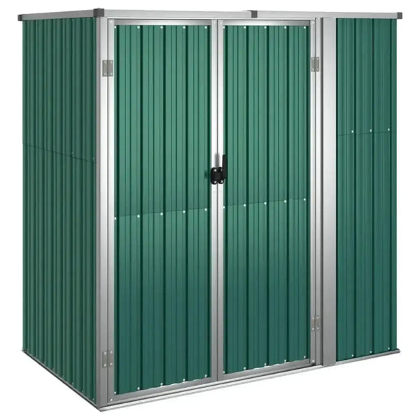 Garden tool shed green 161x89x161 cm galvanised steel Nexellus