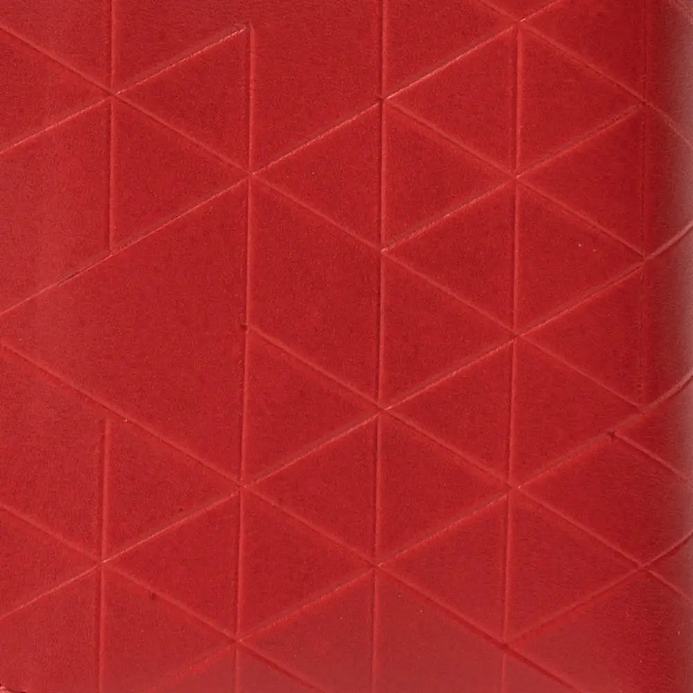 Geometric design leather ipad case - iPad Air / Red