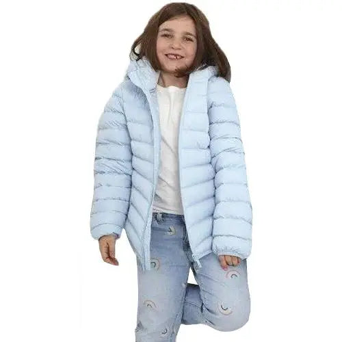 Girls brave soul grant padded jacket - Pale Blue / 11-12