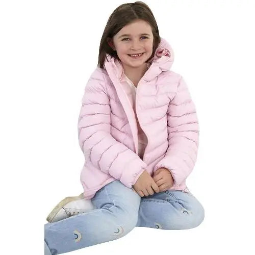 Girls brave soul grant padded jacket - Pale Pink / 11-12