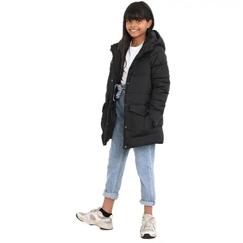 Girls brave soul snowstars jacket - Black / 13 Years