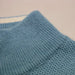 Glacier Blue Cashmere Zip Neck Sweater Verbier in pique stitch - Nexellus