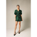 Glimmer green wrap dress - M / green