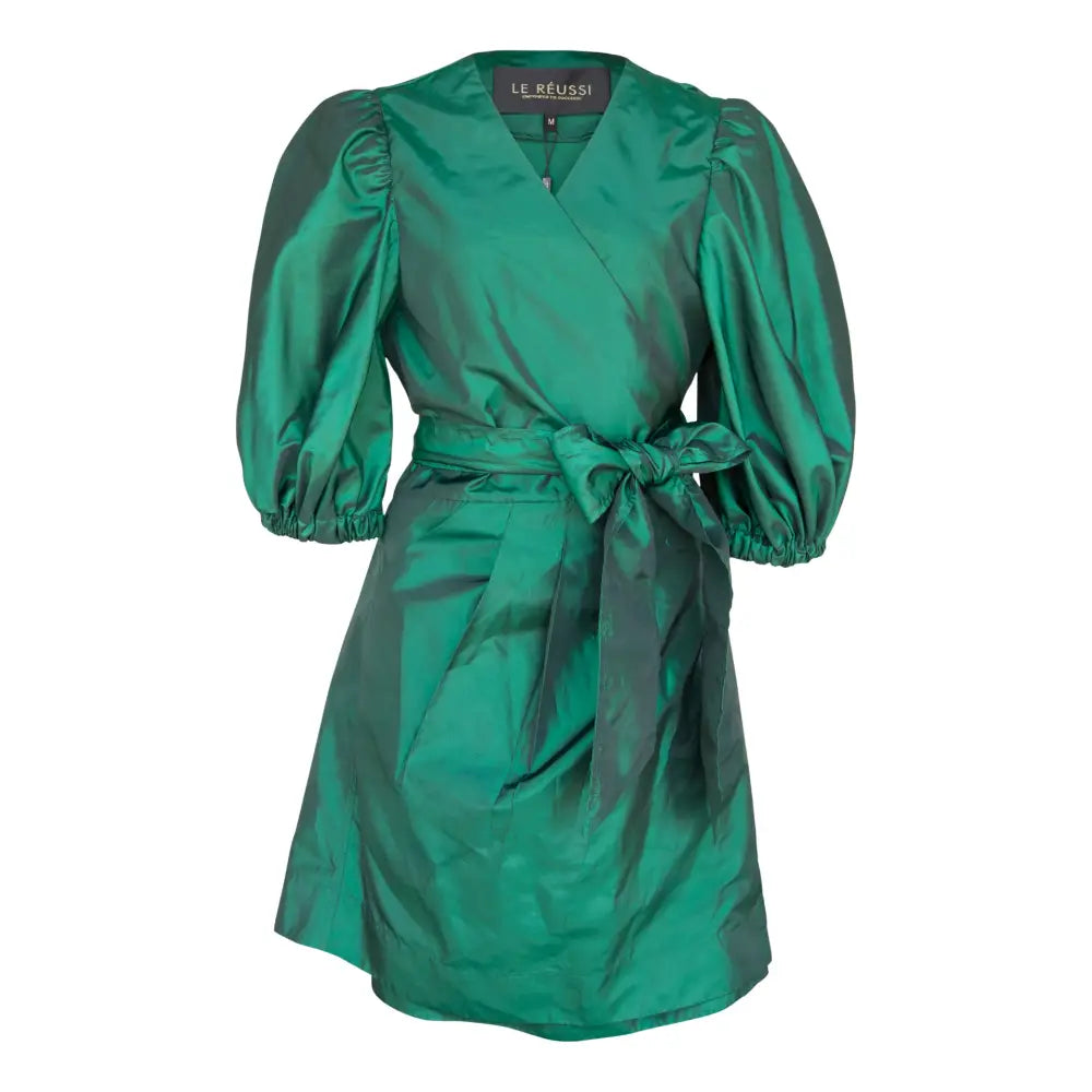 Glimmer green wrap dress - M / green