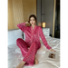 Gold Velvet Pajamas Women's Suit Nexellus