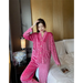 Gold Velvet Pajamas Women's Suit Nexellus