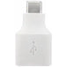 Google female usb to male usb-c (type c) otg adapter - white